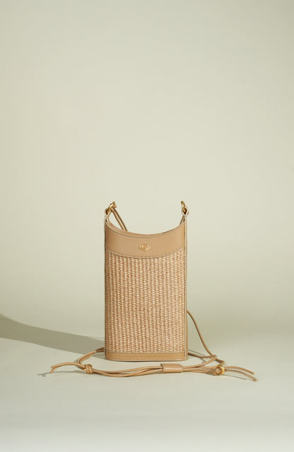 Luz Phone Bag in Raffia