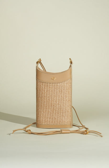 Luz Phone Bag in Raffia